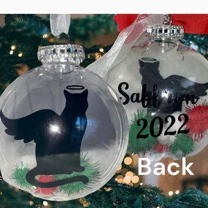 Memorial Kitty Cat Ornament, Keepsake Kitten Gift, Handmade Custom/Personalized